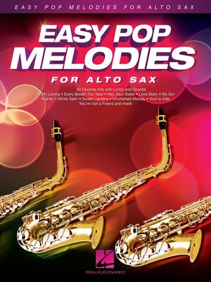 cover image of Easy Pop Melodies for Alto Sax